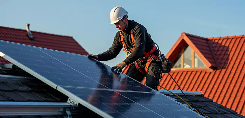 Solar Panels on Steel Roof Installation in La Jolla